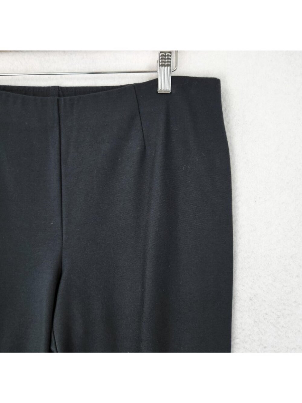 J Jill Pants Womens Medium Black Ponte Slim Leg Pull On Ankle Mid Rise Casual - Picture 2 of 12